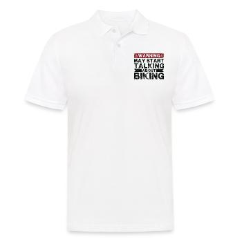 Commencez à parler de cyclisme - Polo Homme - blanc - Devant - Kai (181cm)