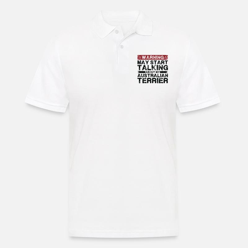 Apropos Australian Terrier - Männer Poloshirt - Weiß