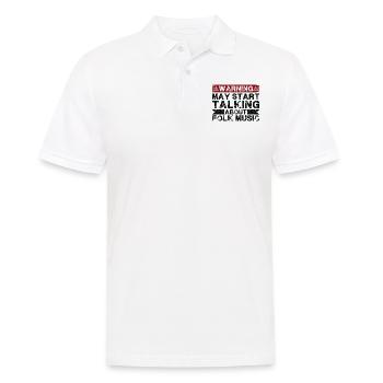 Talking about folk music - Men's Polo Shirt - white - Front - Kai (181cm)