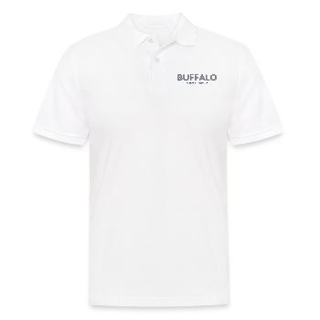 Coordonnées de la ville des États-Unis - Buffalo - Polo Homme - blanc - Devant - Kai (181cm)