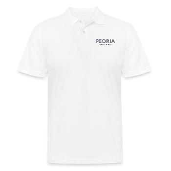 Coordonnées de la ville des États-Unis - Peoria - Polo Homme - blanc - Devant - Kai (181cm)