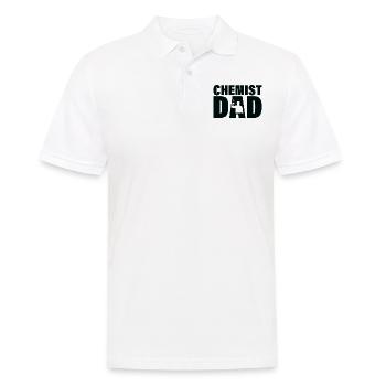 Job - Chemist father - Men's Polo Shirt - white - Front - Kai (181cm)