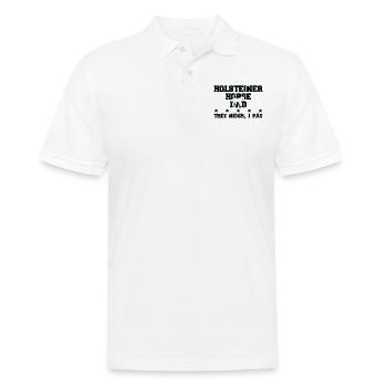 Pferdes Vater - Holsteiner Pferd - Men's Polo Shirt - white - Front - Kai (181cm)