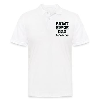 Pferdevater - Paint Horse - Männer Poloshirt - Weiß - Vorne - Kai (181cm)