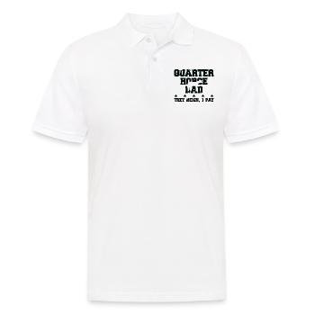 Horse Father - Quarter Horse - Men's Polo Shirt - white - Front - Kai (181cm)
