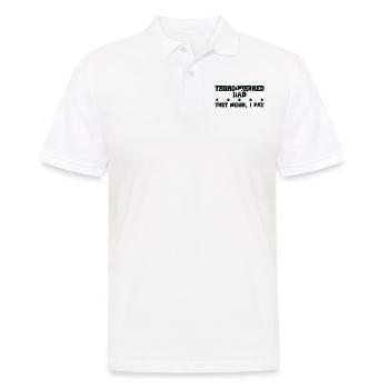 Horse father - thoroughbred - Men's Polo Shirt - white - Front - Kai (181cm)