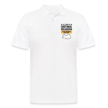Emotional - Perserkatze - Männer Poloshirt - Weiß - Vorne - Kai (181cm)