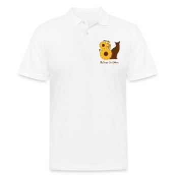 Mère Tournesol - Chat balinais - Polo Homme - blanc - Devant - Kai (181cm)