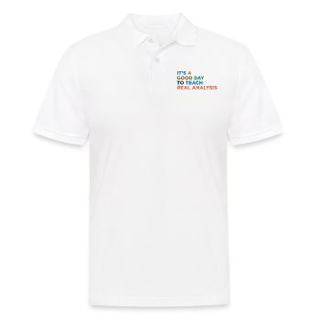 Teach the teacher of real analysis - Men's Polo Shirt - white - Front - Kai (181cm)