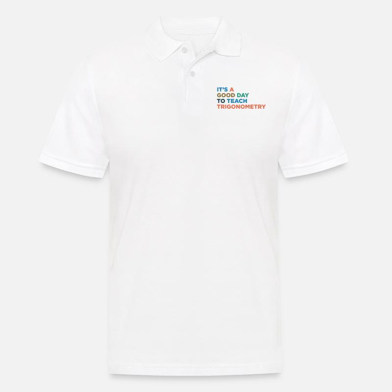 Trigonometrie Lehrer Unterrichten - Männer Poloshirt - Weiß