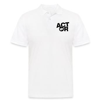 Acting Job Work - Actor - Men's Polo Shirt - white - Front - Kai (181cm)
