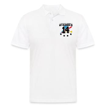 L’âge n’est qu’un chiffre - 14e anniversaire - Polo Homme - blanc - Devant - Kai (181cm)