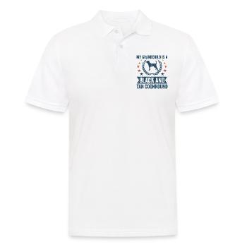 Mein Enkelkind Ist Ein Schwarzer Taner Coonhound - Männer Poloshirt - Weiß - Vorne - Kai (181cm)