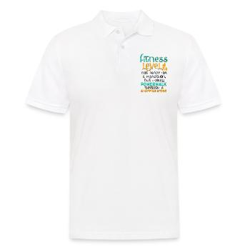 Marathon Shopping Store - Gym Women - Men's Polo Shirt - white - Front - Kai (181cm)