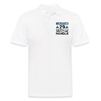 29 Too Hot To Act - 29e anniversaire - Polo Homme - blanc - Devant - Kai (181cm)