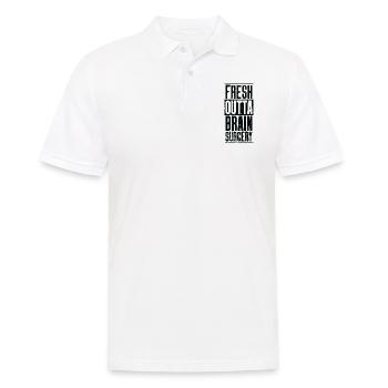 Fresh Outta Surgery - Brain - Men's Polo Shirt - white - Front - Kai (181cm)
