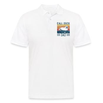 Entendad - Vintage Call Duck - Men's Polo Shirt - white - Front - Kai (181cm)
