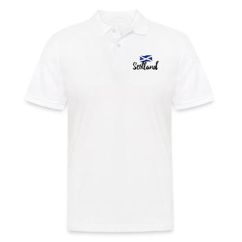 Scotland - Männer Poloshirt - Weiß - Vorne - Kai (181cm)