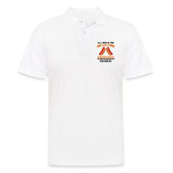 Jour et nuit Hot Dog Food Cadeau FastFood - Polo Homme - blanc - Devant - Kai (181cm)