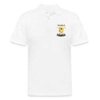 Sandwich Love and Scientist Cheese Food - Men's Polo Shirt - white - Front - Kai (181cm)