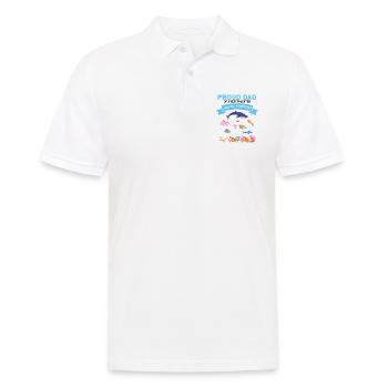 Proud Dad Marine Biologist Marine Biology Sea - Men's Polo Shirt - white - Front - Kai (181cm)