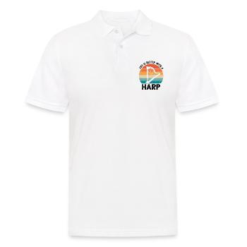 Conceptions de harpiste pour conceptions de harpiste - Polo Homme - blanc - Devant - Kai (181cm)