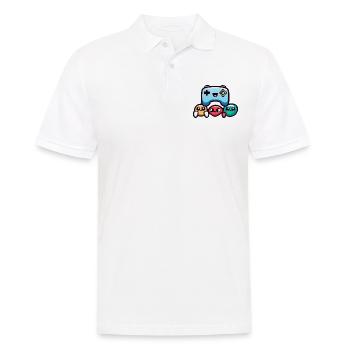 Game Controller - Männer Poloshirt - Weiß - Vorne - Kai (181cm)