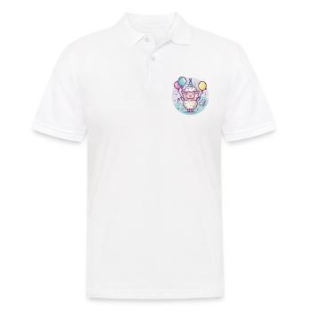 Schaf Geburtstag Baby - Männer Poloshirt - Weiß - Vorne - Kai (181cm)