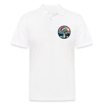 Dinosaure brontosaure Noël Noël - Polo Homme - blanc - Devant - Kai (181cm)