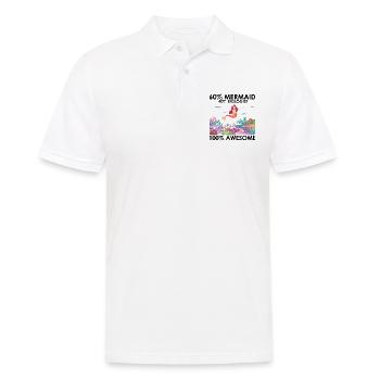 Mermaid Marine Biology Biology Ocean Sea - Men's Polo Shirt - white - Front - Kai (181cm)