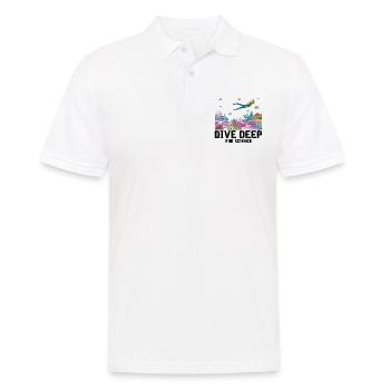 Diving Diver Scientist Marine Biologist Ozea - Men's Polo Shirt - white - Front - Kai (181cm)