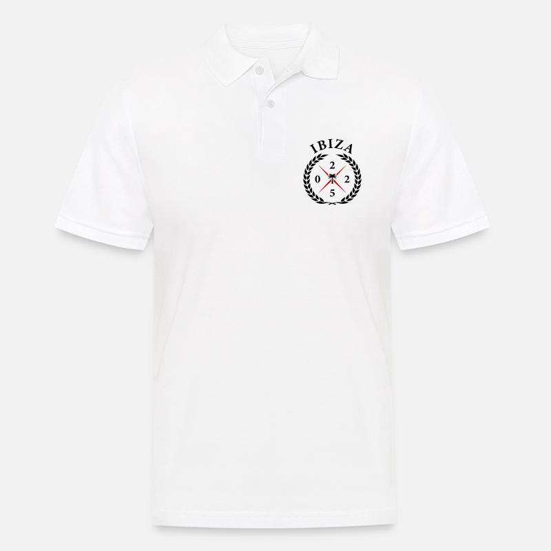 Ibiza 2025 - Männer Poloshirt - Weiß