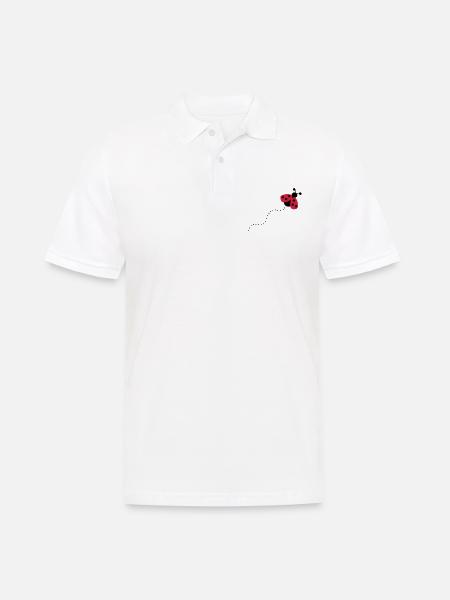 2541614 12868760 Marienkaefer - Men's Polo Shirt - white