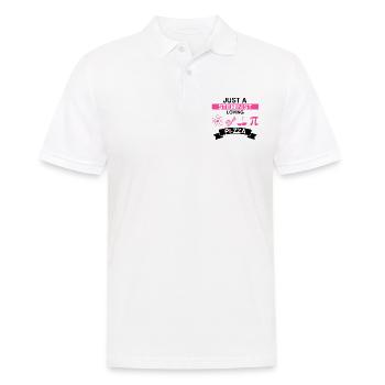 Professorin Steminist Designs für Equality Stem - Männer Poloshirt - Weiß - Vorne - Kai (181cm)