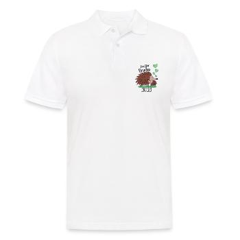 Großer Bruder 2023 - Süße Igel Geschenk Idee - Männer Poloshirt - Weiß - Vorne - Kai (181cm)