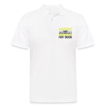 Jour et nuit Hot Dog Food Cadeau FastFood - Polo Homme - blanc - Devant - Kai (181cm)