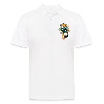 Dragon - Long - Polo Homme - blanc - Devant - Kai (181cm)