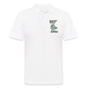 Lustiges Faultier - Männer Poloshirt - Weiß - Vorne - Kai (181cm)