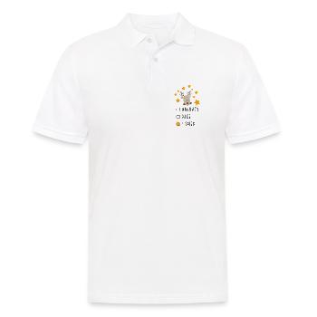 Christmas - Men's Polo Shirt - white - Front - Kai (181cm)