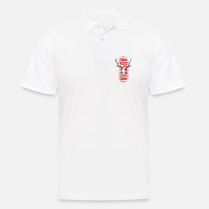I bin a Austrian Original - Männer Poloshirt - Weiß