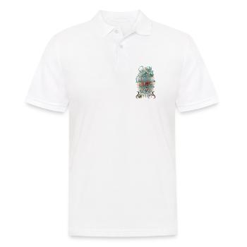 Schmetterling ohne lächeln verlorener Tag Emotion - Männer Poloshirt - Weiß - Vorne - Kai (181cm)