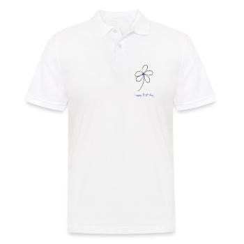 ALLES GUTE ZUM GEBURTSTAG. ALLES GUTE ZUM GEBURTSTAG. JAHRESTAG. - Männer Poloshirt - Weiß - Vorne - Kai (181cm)