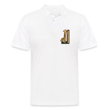 Girafe au Post – Illustration pour enfants - Polo Homme - blanc - Devant - Kai (181cm)