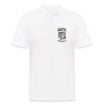 Ce qui ne t’agacera pas.... - Polo Homme - blanc - Devant - Kai (181cm)