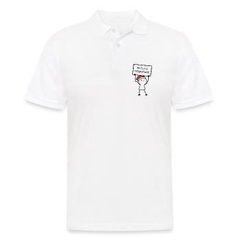 Heute wird nachgeschenkt. | Weihnachtshumor - Männer Poloshirt - Weiß - Vorne - Kai (181cm)