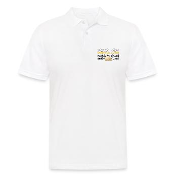 Sandwich Cheese Love Food Fast Food - Men's Polo Shirt - white - Front - Kai (181cm)
