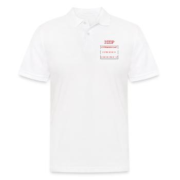 Heilerziehungspfleger Systemrelevant - Männer Poloshirt - Weiß - Vorne - Kai (181cm)