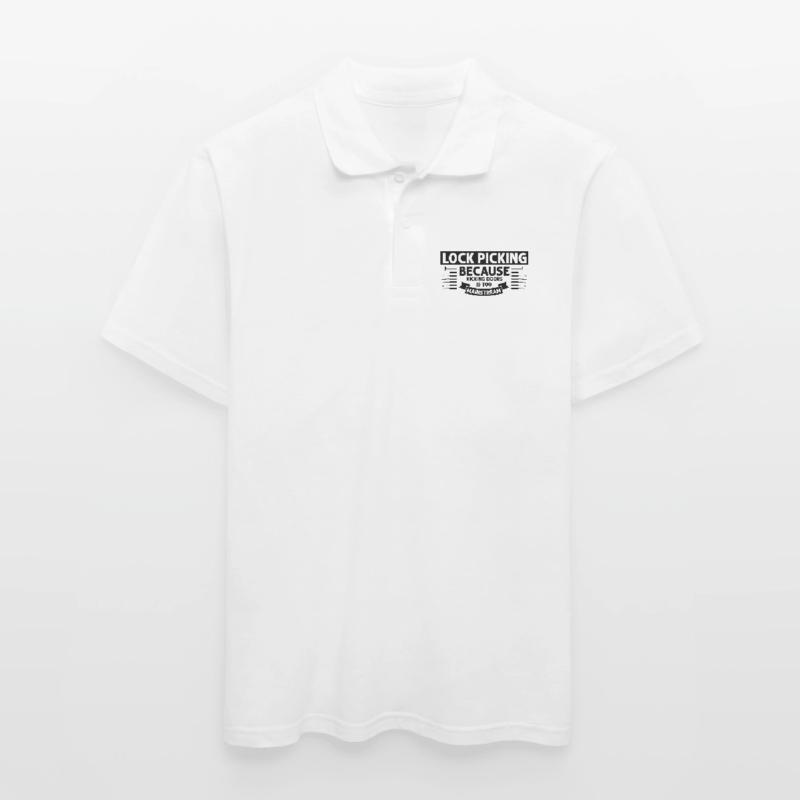 Lockpicking Doors Break Open Locking Technician Men's Polo Shirt