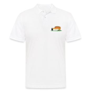 Hot Dog Bodybuilding Fitness Gym Gift - Men's Polo Shirt - white - Front - Kai (181cm)