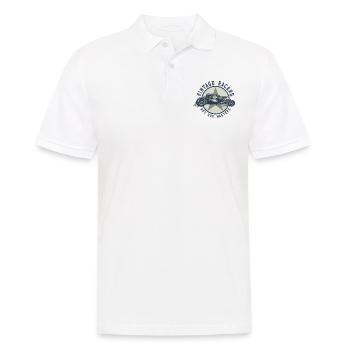 Hot Rod Masters dunkelblau - Männer Poloshirt - Weiß - Vorne - Kai (181cm)